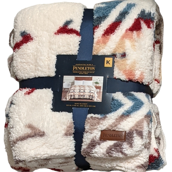 Pendleton Bedding Pendleton King Size Sherpa Fleece Blanket